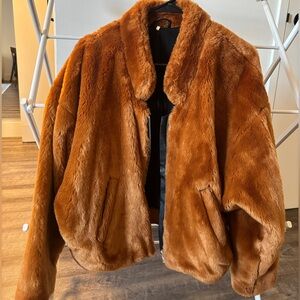 FREE PEOPLE Faux Fur Jacket